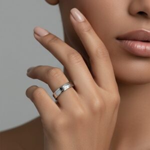 Argolla en oro blanco